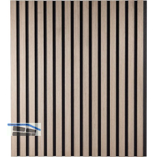 Designpaneel MDF massiv mit Softkante Eiche Natur roh / schwarz