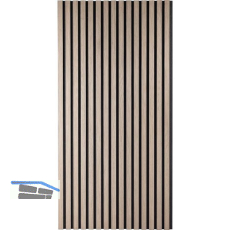 Designpaneel Muster Eiche Natur MDF schwarz