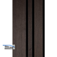 Akustikpaneel Plus Muster mit Softkante Eiche ger�uchert / schwarz