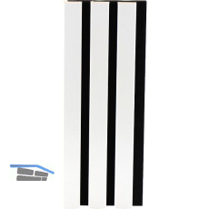 Akustikpaneel Muster mit Softkante foliert wei� / schwarz