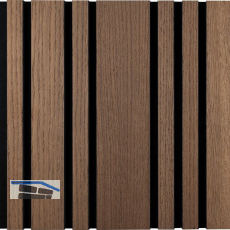 Akustikpaneel Plus mit Softkante Eiche antik / schwarz