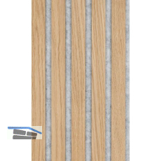 Akustikpaneel Muster Eiche Natur roh / grau