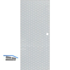 SOLIDO Glasschiebet�r Edelstein Brillant klar, Muschelgriff Bohrung 920x2100