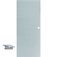 SOLIDO Glasschiebet�r Edelstein Diamant wei�, Muschelgriff Bohrung 820x2100