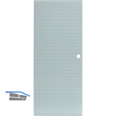 SOLIDO Glasschiebet�r Edelstein Smaragd wei�, Muschelgriff Bohrung 920x2100