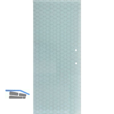 SOLIDO Glasschiebet�r Edelstein Brillant wei�, mit Sto�griff Bohrung 920x2100