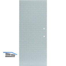 SOLIDO Glasschiebet�r Edelstein Smaragd wei�, mit Sto�griff Bohrung 920x2100