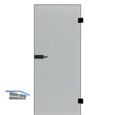 SOLIDO Ganzglast�re Edelstein Diamant klar Beschl�ge PZ schwarz, 721/2013 LI