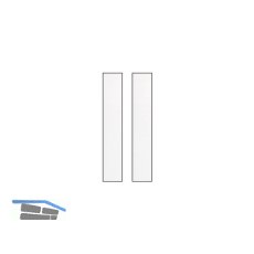 SOLIDO Verglasungsvariante H, ESG - Reflo, 2 x 1096x266x4 mm