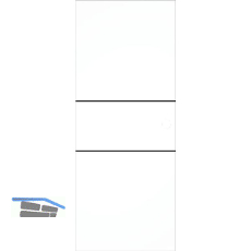 SOLIDO Ganzglas Schiebet�r Industry Black 1, Muschelgriff Bohrung, 920x2100