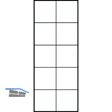 SOLIDO Ganzglas Schiebet�r Industry Black 5, Muschelgriff Bohrung, 720x2100