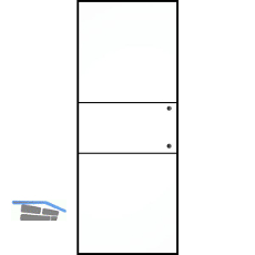 SOLIDO Ganzglas Schiebet�r Industry Black 2, Sto�griff Bohrung, 720x2100