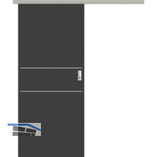 SOLIDO Donau Schiebet�re Set CPL Studio Ebony, 2 Lisenen, 920x2070