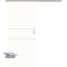 SOLIDO Donau Schiebet�re Set CPL Studio Pearl-White, 2 Lisenen, 1020x2070