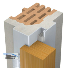 DOMOFERM Stahleckzarge Profil 22 M mit Bodeneinstand, 1200/2000 mm