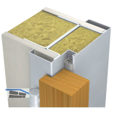 DOMOFERM Stahlumfassungszarge Profil 42 G ohne Bodeneinstand, 850/2000/145mm