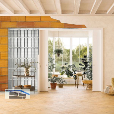 ECLISSE UNICO Schiebet�reinbaukasten Massivwand 2-flg. f�r Ziegel 120, 1600/2000