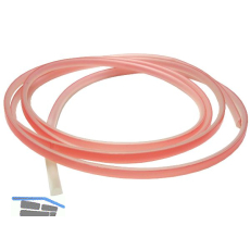 ECLISSE Hohlkammer-Profil f�r Stirnseite Glas weicher Anschlag, L�nge 2300 mm