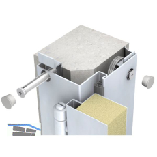 DOMOFERM Stahleckzarge Profil 24 D ohne Bodeneinstand, 1200x2000 mm LI