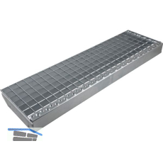 Normtreppenrost Au�enma� 700 x 305 mm, Maschenteilung 33 x 33 mm