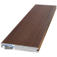 K&R WPC Terrassendiele Vollprofil 140 nussbraun, 21x140x4000mm