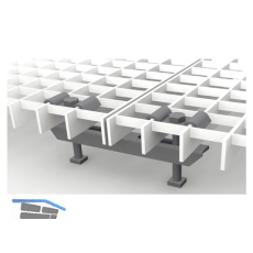 Doppelhalteklammer V f�r Maschenweite 33 x 11 mm