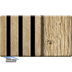 Kosche Akustikpaneel Muster Eiche Amalfi foliert / schwarz