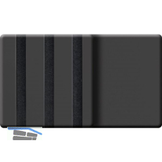 Kosche Akustikpaneel Muster Schwarz matt foliert / schwarz