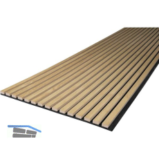 KOSCHE Akustikpaneel Eiche Natur / schwarz 561x1190 mm