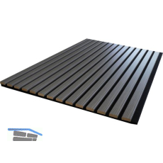 KOSCHE Akustikpaneel Eiche grau / schwarz