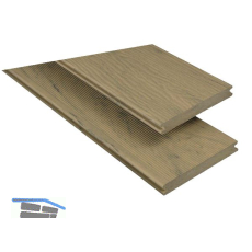 KOVALEX WPC Terrassendiele Vollprofil Samtesche mattiert, 20x145x4000mm