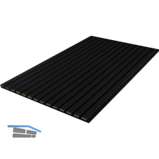 KOSCHE Akustikpaneel Leder schwarz / schwarz