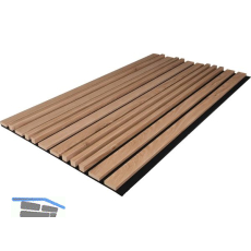 KOSCHE Akustikpaneel 3D Regular Eiche Amalfi / schwarz