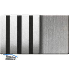 Kosche Akustikpaneel Muster Metall Edelstahl / schwarz