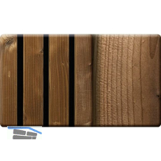 Kosche Akustikpaneel Muster Hydro Thermofichte gehobelt