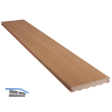 SILVADEC Terrassendiele Elegance glatt Colorado braun, 23x138x4000mm