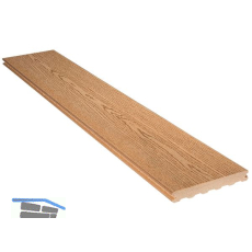 SILVADEC Terrassendiele Elegance struktur Colorado braun, 23x180x4000mm