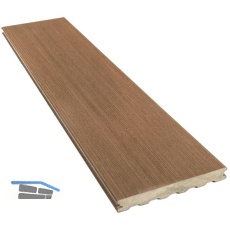 SILVADEC Terrassendiele Atmosphere geb�rstet Rio Braun, 23x138x4000mm