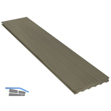 SILVADEC Terrassendiele Atmosphere geb�rstet Cayenne Grau, 23x138x6000mm