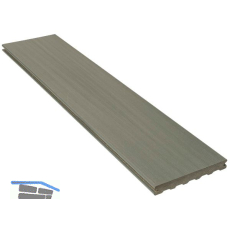 SILVADEC Terrassendiele Atmosphere geb�rstet Ushuaya Grau, 23x138x6000mm