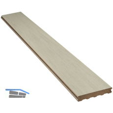 SILVADEC Terrassendiele Atmosphere geb�rstet Belem Grau, 23x138x6000mm