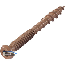 Edelstahlschrauben dunkelbraun, 5x50mm