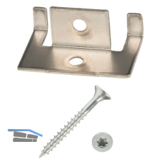 SILVADEC Rand-Clip f�r WPC/Holz mit Schrauben