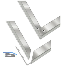 Alu Winkelrahmen zu B�rstenprofilmatte 800x500