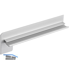 Seitenabschl�sse FB 40 Sichtbeton Alu natur eloxiert 400 mm