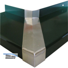 Verbinder Standard 25 mit Dichtteil Alu blank 90� Au�enecke 130 mm