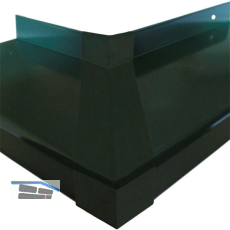 Verbinder Standard 25 mit Dichtteil Alu anthrazit lackiert 90� Au�enecke 210 mm