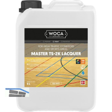 WOCA Master TS-2K Lacquer Seidenmatt/Glanz 20, 5 Liter + 2 K H�rter