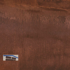 K&R Keramische Terrassenplatte Blaze corten 595x595x20mm