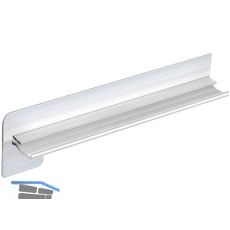 Seitenabschl�sse FB 25 Sichtbeton Alu blank 340 mm